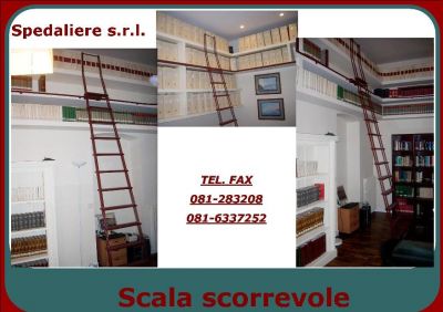 SCLA SCORREVOLE IN ALLUMINIO REALIZZATA SU MISURA