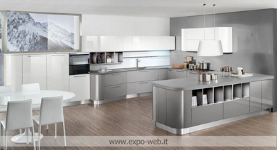 Toscana Arredamenti  � Novit� Arrredo 3 Cucina - Mod. Time Con Ante Curve.