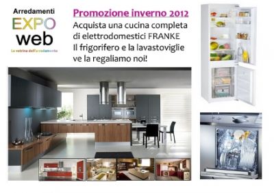 Promozione inverno - Regalo lavastoviglie + frigo Franke su acquisto cucina