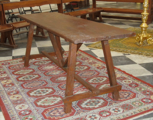 Tavolo rustico in larice