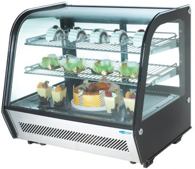 VETRINA REFRIGERATA CON LED E PORTE SCORREVOLI
