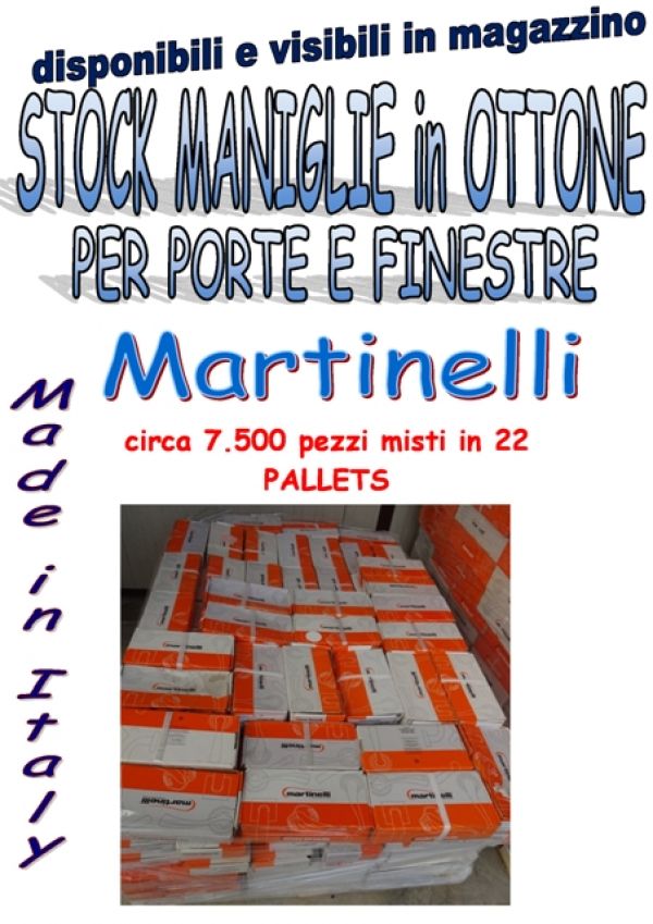 Vendo stock maniglie in ottone