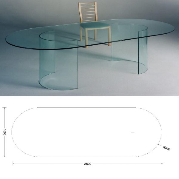 Tavolo riunione / ufficio riunioni Glass