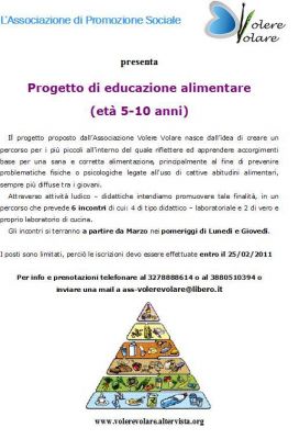 progetto di educazione alimentare