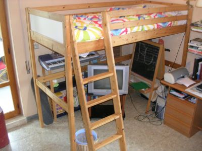 LETTO SOPPALCATO IN LEGNO - 1 PIAZZA (GRANDE)