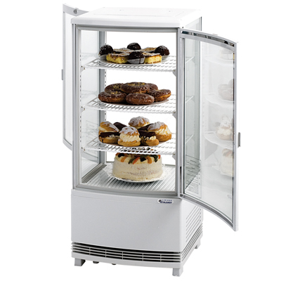 VETRINA REFRIGERATA ESPOSITORE FRIGO DOPPIA PORTA LT 86