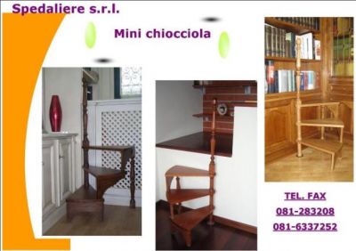 MINICHIOCCIOLA PER LIBRERIE, SCAFFALATURE,PICCOLI DISLIVELLI, SOPPALCHI,