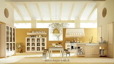 Le belle cucine Country completamente in Massello di VALPLANA 