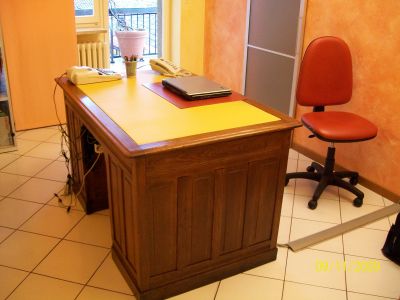 scrivania castagno restaurata