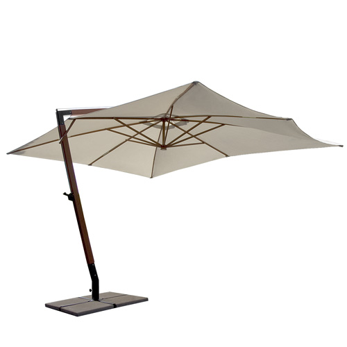 Ombrellone 4x3 braccio laterale legno