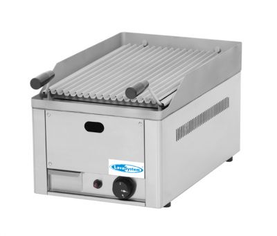 GRIGLIA PIETRA LAVICA A GAS SINGOLA DA BANCO