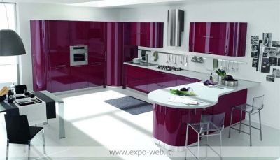 STOSA Cucine  - Cucina con ante curve mod.Patty da;  Arredamenti Expo-WEb
