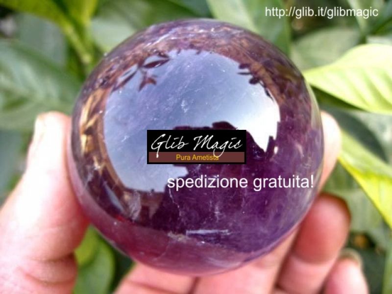 Sfera d'Ametista 65mm - Spedizione gratuita!