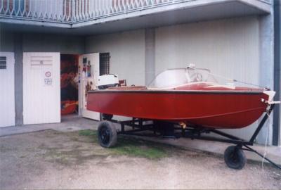 Vendo motoscafo d'epoca in compensato marino