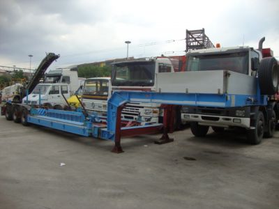 -SEMIRIMORCHIO BERTOJA MODELLO SR 26 COLLO D�OCA A VASCA 3 ASSI PER TRASPORTO MEZZI NAVALI LUNGHEZZA