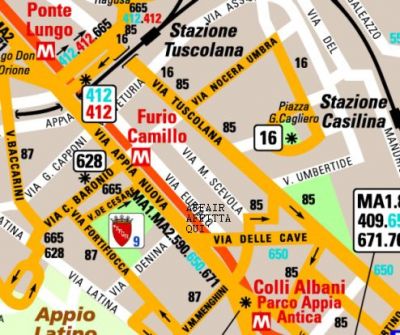 ROMA METRO A FURIO CAMILLO COLLI ALBANI IN APPARTAMENTO DOTATO DI ADSL INTERNET WI-FI