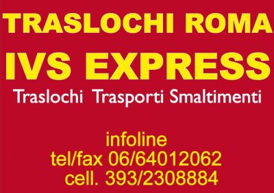 TRASLOCHI/TRASPORTI/SGOMBERI/ROMA A PREZZI INIMITABILI 7GGSU7