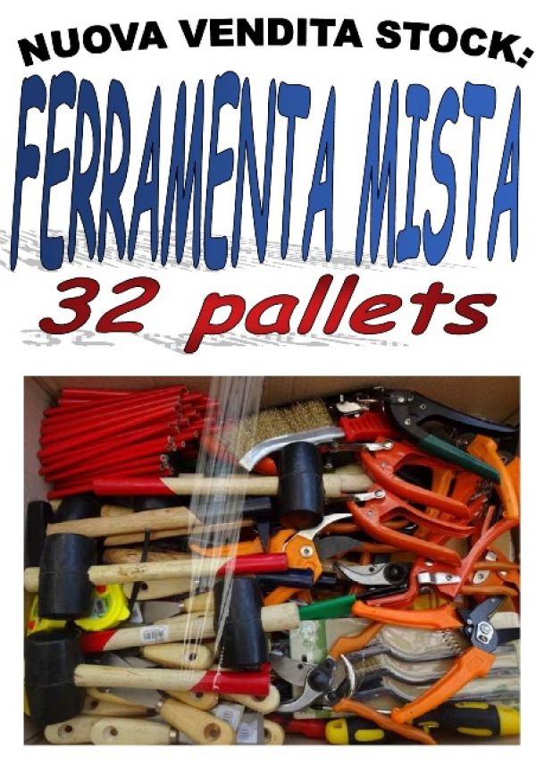 Stock ferramenta mista brico 32 bancali