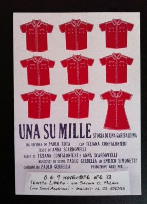 A teatro la storia dell�unica camicia rossa al femminile