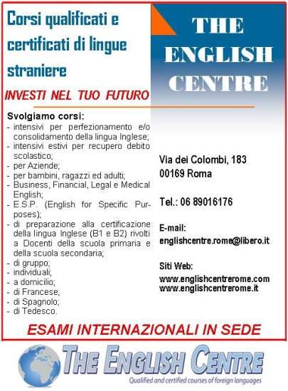 Corsi di Inglese Scuola lingue straniere Roma Casilina Prenestina