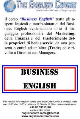 CORSI DI INGLESE BUSINESS ENGLISH PER AZIENDE SCUOLA LINGUE ROMA SUD EST