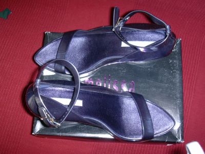 Sandali Melissa con zeppa blu n. 41/42