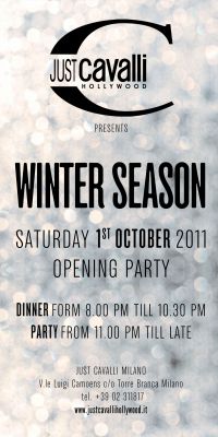 Just Cavalli: SAB. 01/10 WINTER SEASON OPENING PARTY (339.3390105)
