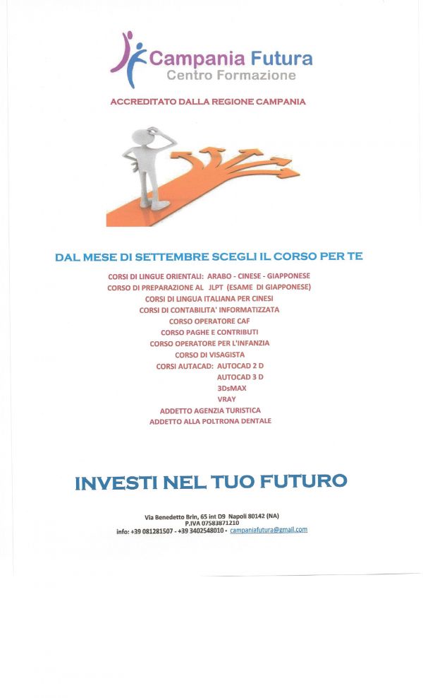Campania Futura offre corsi per te