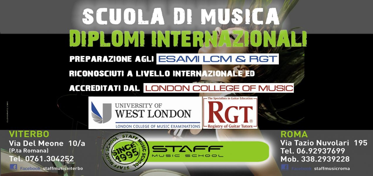 Corsi di Musica - Viterbo 'Staff Music School'