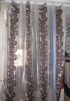 Tenda d'arredo Organza effetto bagnato e fil coup�