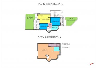 appartamento nuovo con taverna e giardino