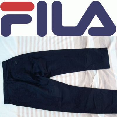 Pantaloni fila in cotone blu molto belli taglia 50 ita 