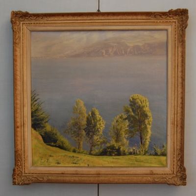 Arte pittorica Giuseppe Didone olio su tela Vassena 1948