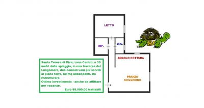 Due vani da ristrutturare vicino al mare