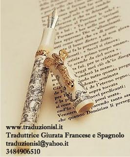 Traduttrice Giurata Sp-Fr-Ingl-Ted- www.traduzionisl.it 