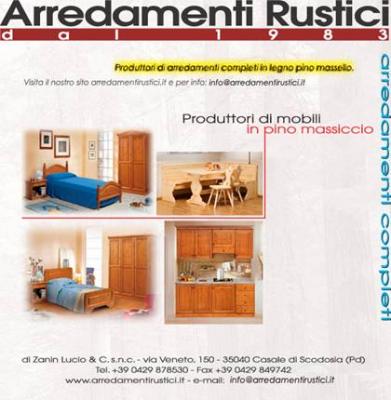 RAPPRESENTANTI DI MOBILI RUSTICI IN PINO 