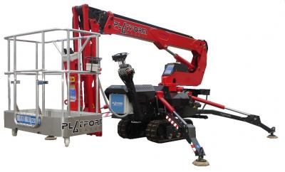 Piattaforma aerea semovente cingolata  ragno Spider 13.65