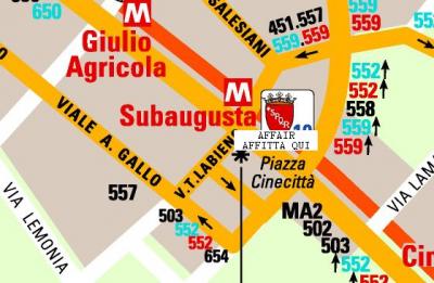 piazza di cinecitt� - ad. fermata metro subaugusta