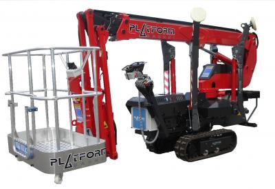 Piattaforma aerea semovente cingolata  ragno Spider 13.65