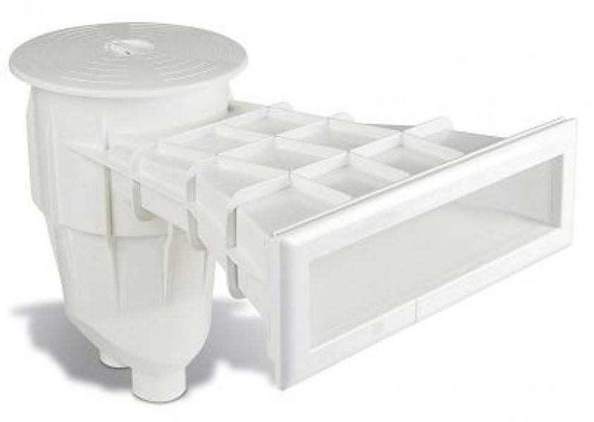 Skimmer per piscina con rivestimento di colore