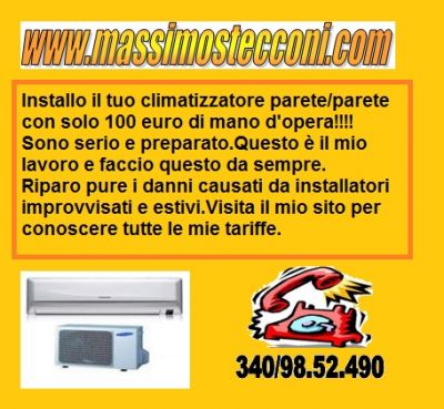 MONTAGGIO CONDIZIONATORE ARDEA E TOR SAN LORENZO