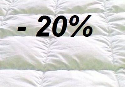 COPRIMATERASSO IN PIUMA D'OCA SCONTATO DEL 20%