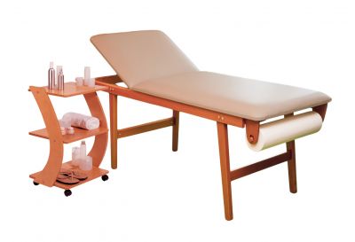 Lettino in legno con Carrello