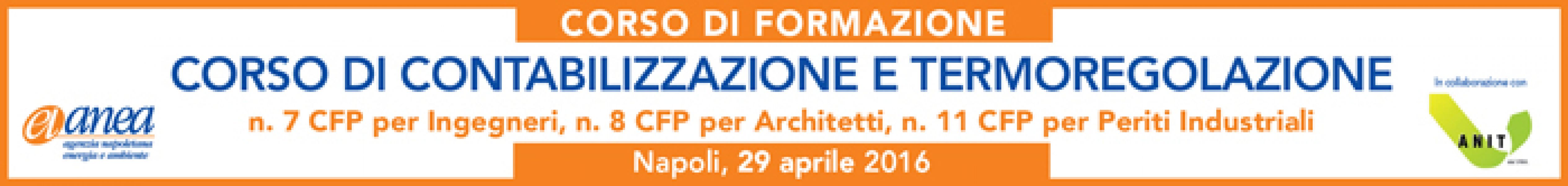 Corso di Formazione 'CONTABILIZZAZIONE E TERMOREGOLAZIONE'