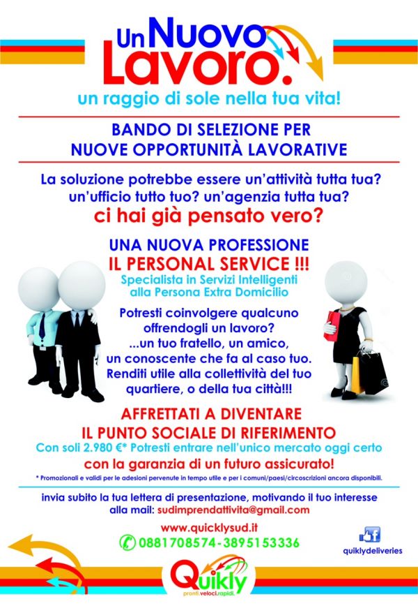 Apri una nuova attivit�! Diventa specialista dei Servizi alla Persona
