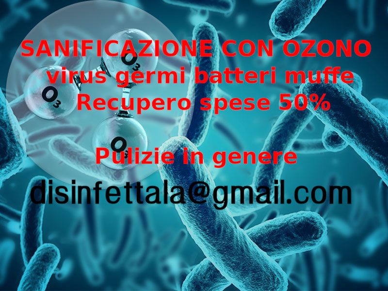 Eseguiamo: Sanificazioni con ozono