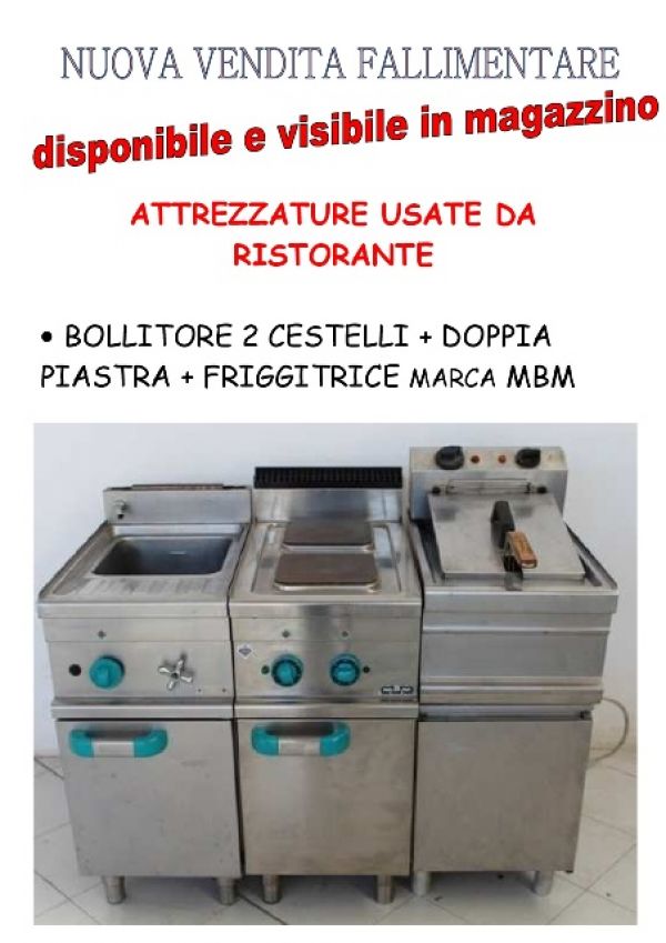 Vendita fallimentare attrezzature da ristorante usate