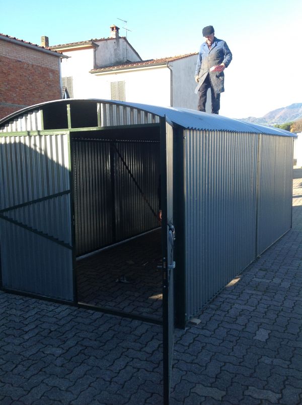 Box lamiera zincata garage rinforzato