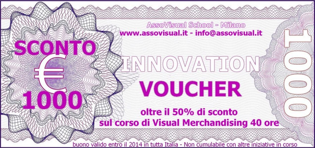 CORSO di VISUAL MERCHANDISING scontato del 50% con VOUCHER Gratuito