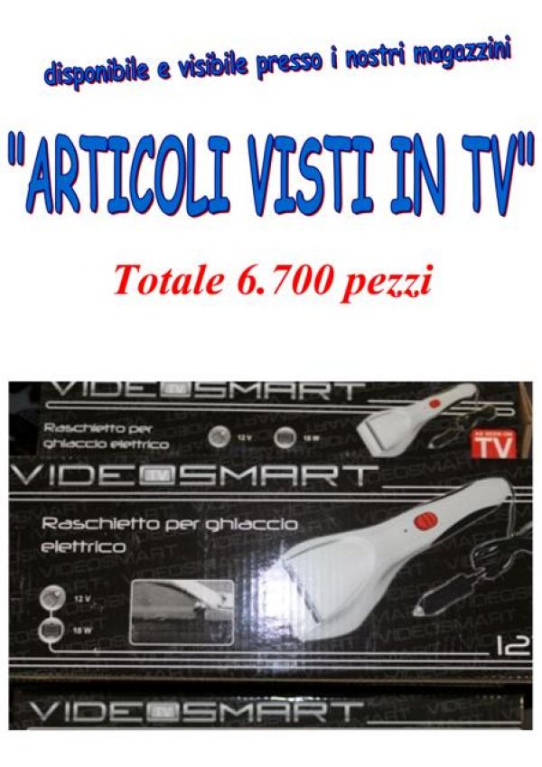 Stock articoli visti in tv